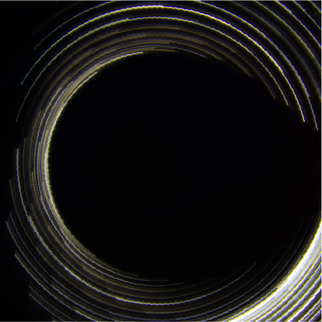 Abstract illustration of rounded light lines.